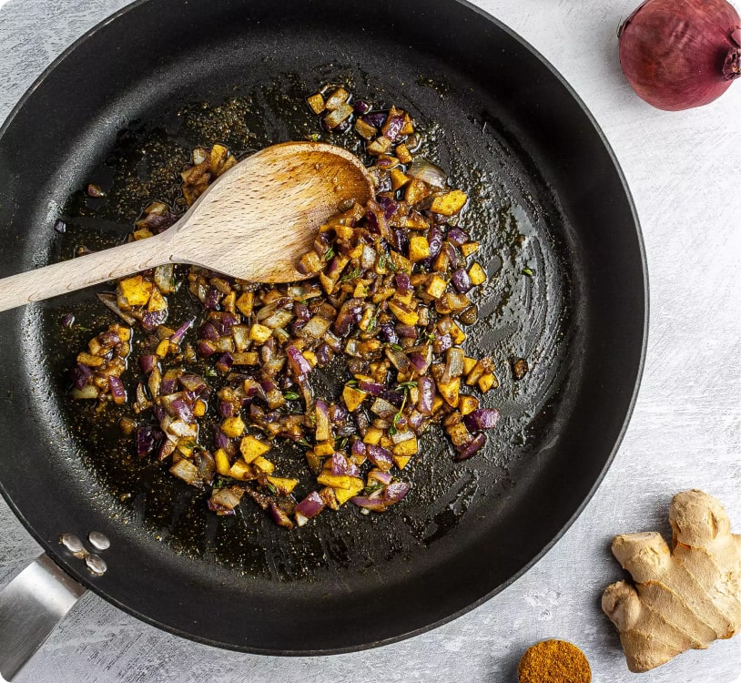 Prawns and Banana Curry vg blog img step 1 opt